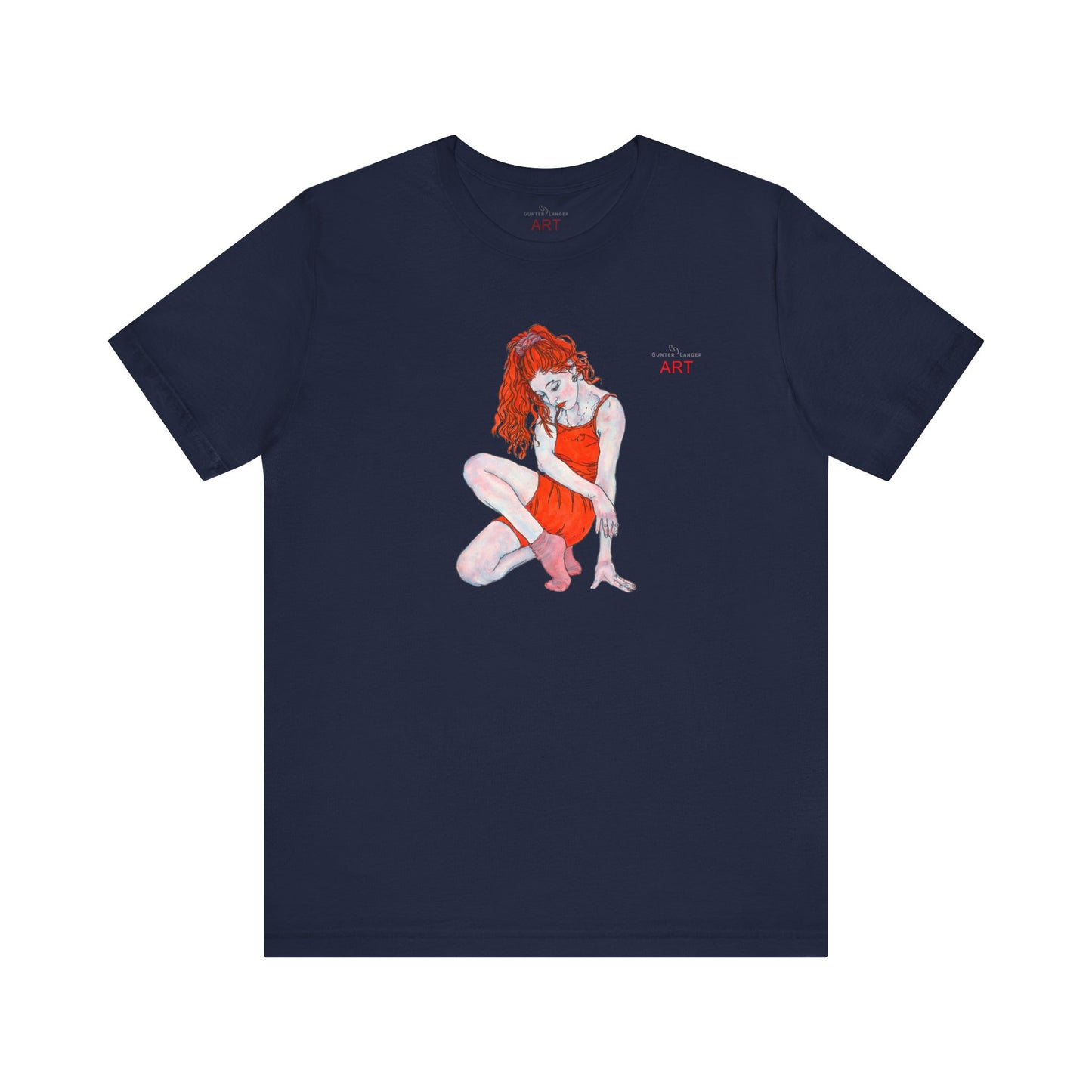 Unisex Jersey Short Sleeve Tee - Motiv: Front Julia, H 25 cm
