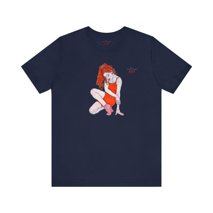 Unisex Jersey Short Sleeve Tee - Motiv: Front Julia, H 25 cm