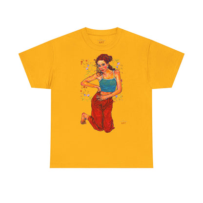 Unisex Heavy Cotton Tee - Motiv: Motiv Lea, Ranken, 49cm, Neck Label