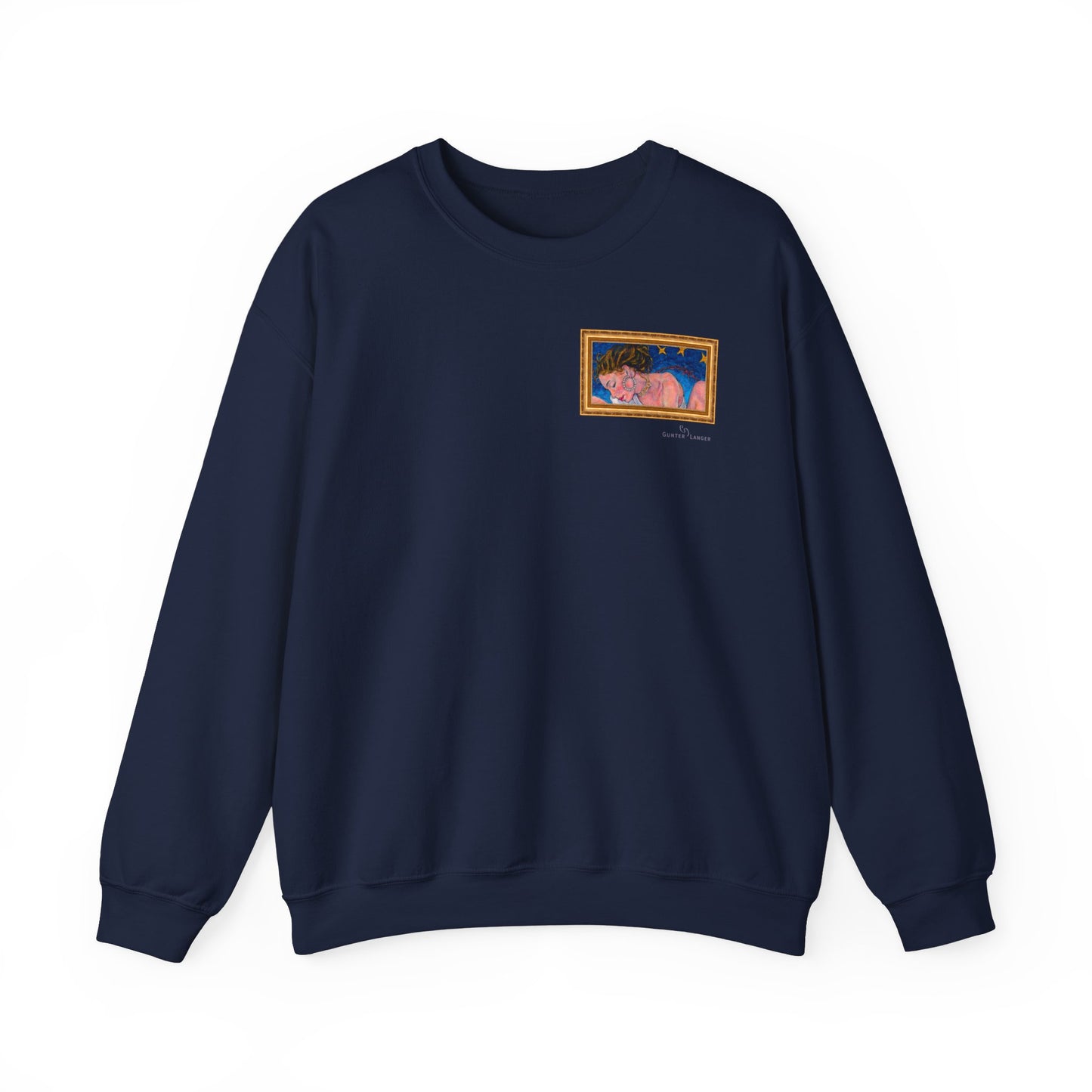Unisex Heavy Blend™ Crewneck Sweatshirt - Motiv: Front Alva (Ausschnitt) &  Rückseite Alva