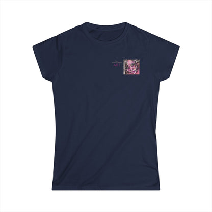 Women's Softstyle Tee - Motiv: Front, Stella, H 6,3 cm