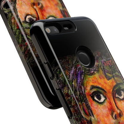 Tough Cases - Google Pixel - Samsung Galaxy - Motiv: MJ, Schwarz