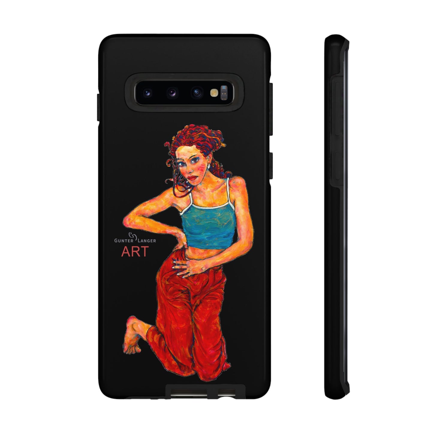 Tough Cases - Google Pixel - Samsung Galaxy - Motiv: Lea, Schwarz