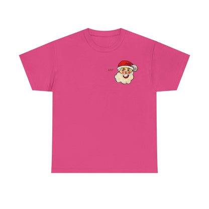 Unisex Heavy Cotton Tee - Motiv: Weihnachtsmann, H 13 cm