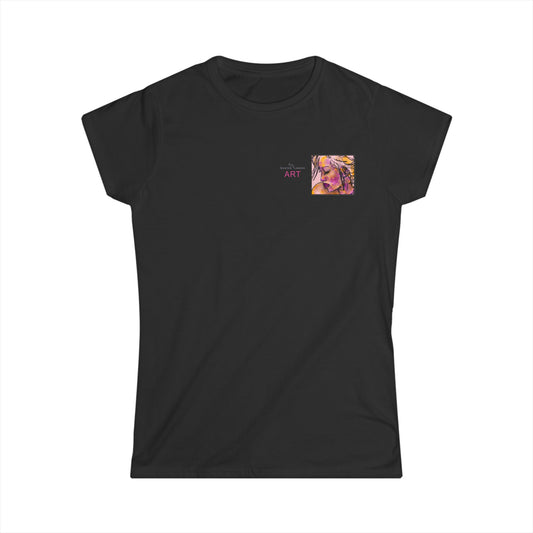 Women's Softstyle Tee - Motiv: Front, Lilly, H 6,6 cm