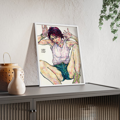 Posters with Wooden Frame - Motiv: Siegesgöttin