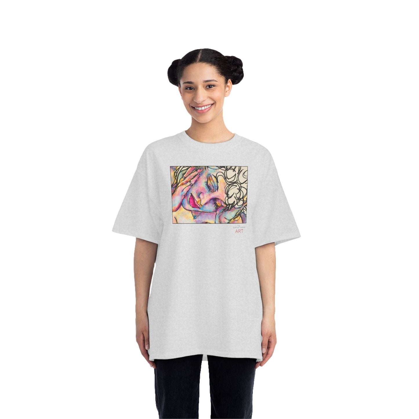 Beefy-T®  Short-Sleeve T-Shirt - Motiv: Front Mara, H 20 cm & Rückseite Mara, H 26 cm
