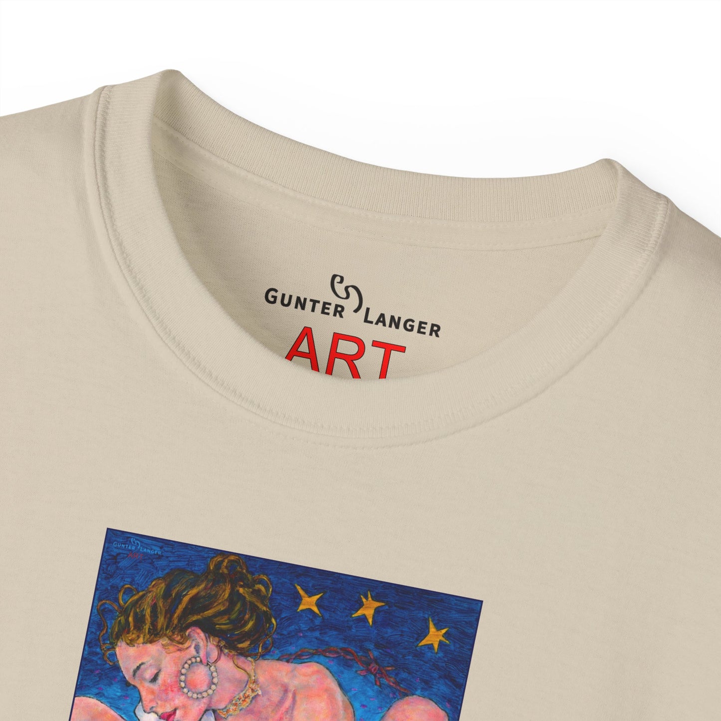 Unisex Ultra Cotton Tee - Motiv: Alva & Alva, Neck Label