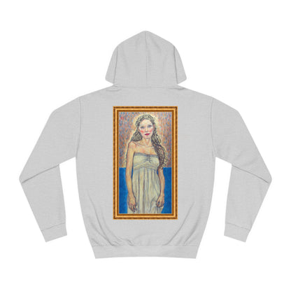 Unisex College Hoodie - Motiv: Front Marie (Ikone) & Rückseite Marie (Rahmen)