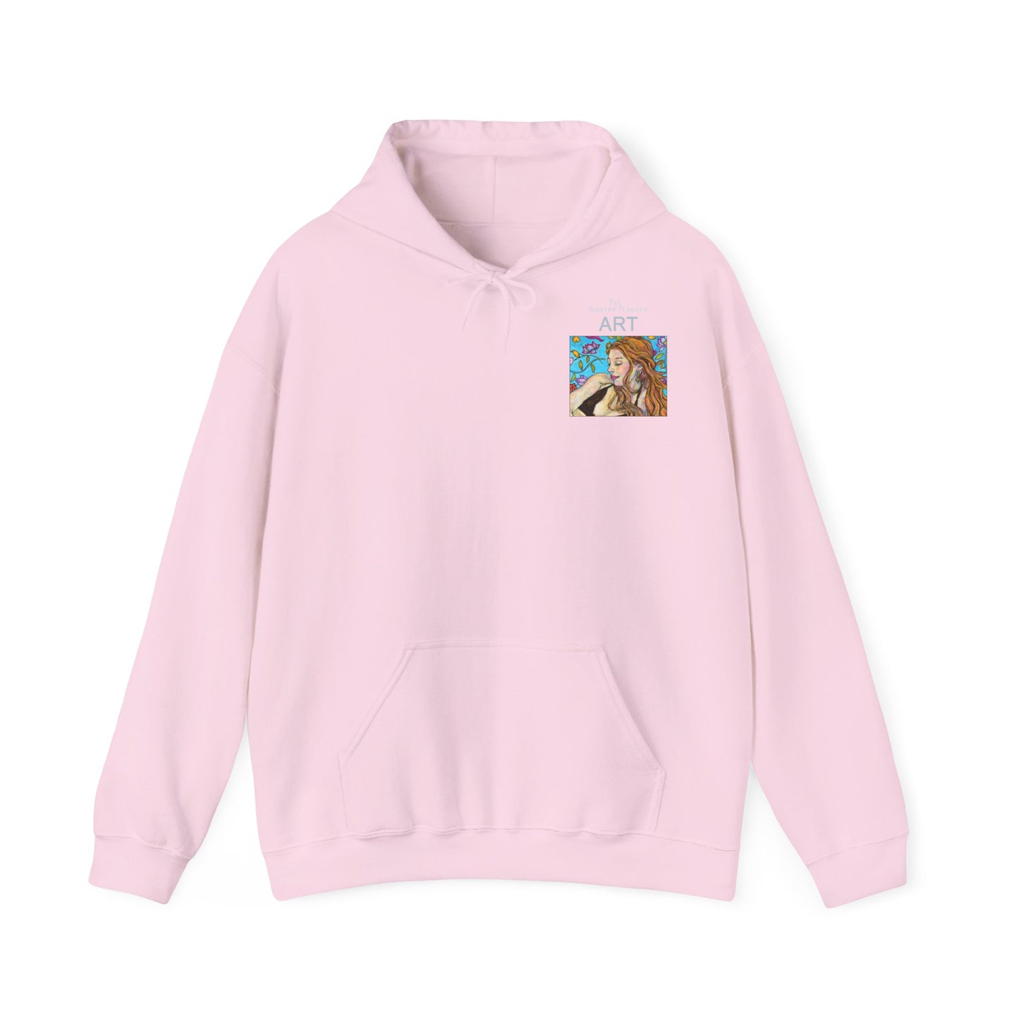 Unisex Heavy Blend™ Hooded Sweatshirt - Motiv: Front Ida, (Ausschnitt H 8,5 cm) & Rückseite Ida, H 42,5 cm
