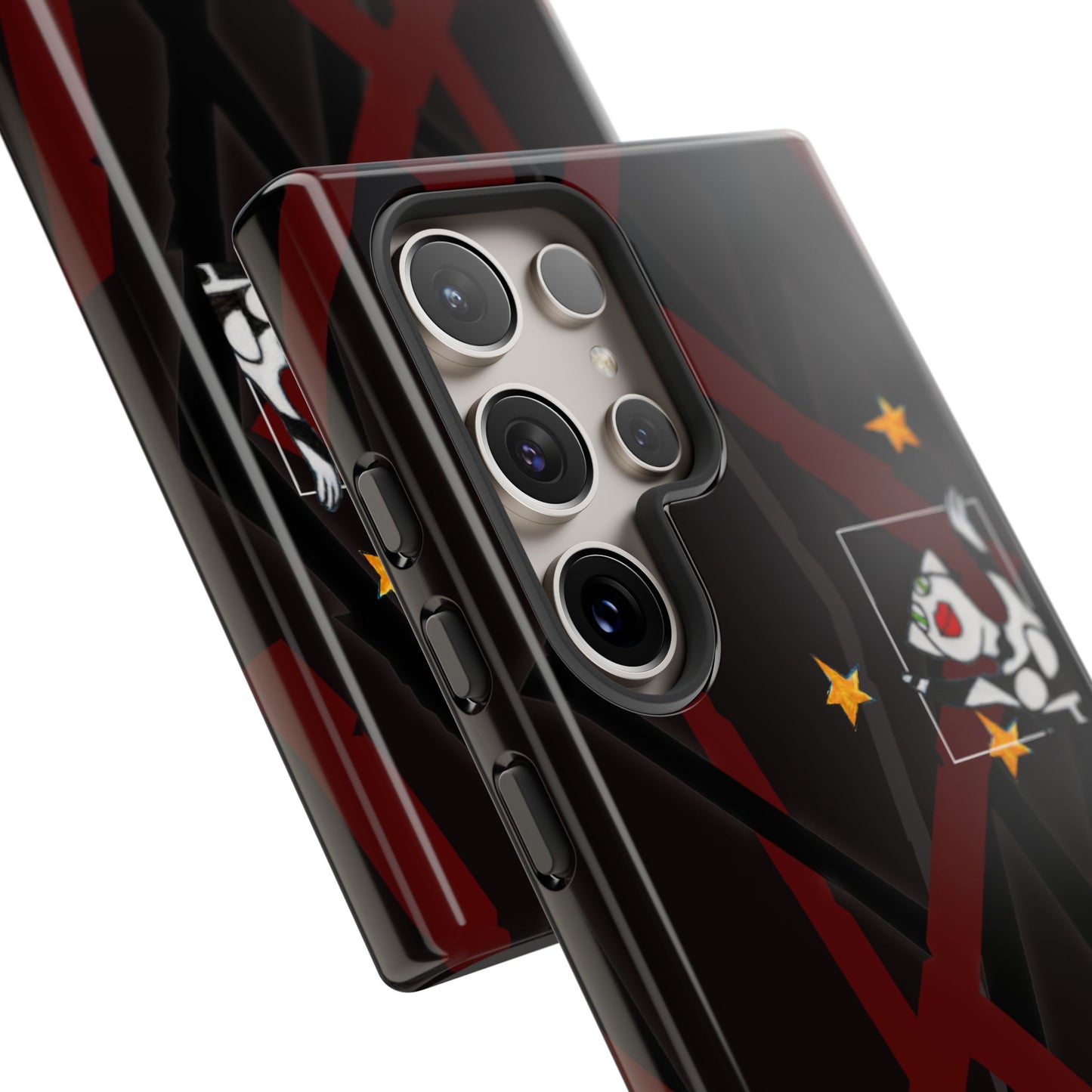 Tough Cases - Google Pixel - Samsung Galaxy - Motiv:  "Miau" klein H 8 cm, Sternenhimmel, Mikado3