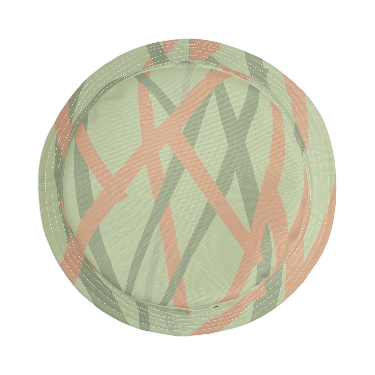 Bucket Hat (AOP) - Motiv: Miau, Mikado hellgrün