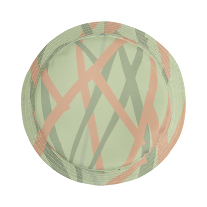 Bucket Hat (AOP) - Motiv: Miau, Mikado hellgrün