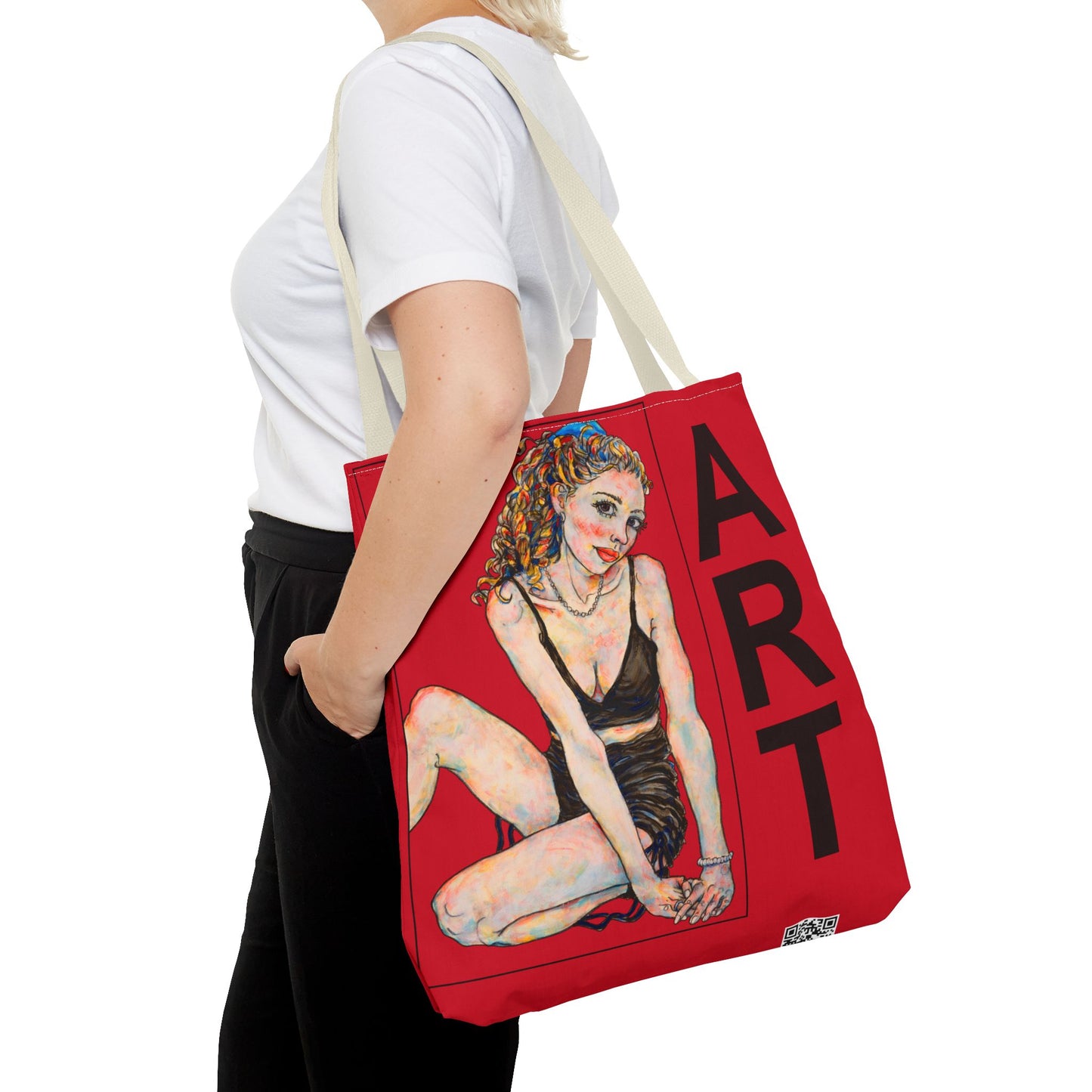 Tote Bag (AOP) - Motiv: Francis & Francis - Rot 41,8cm