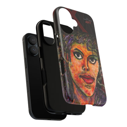 Tough Cases - iPhone - Motiv: MJ, Schwarz