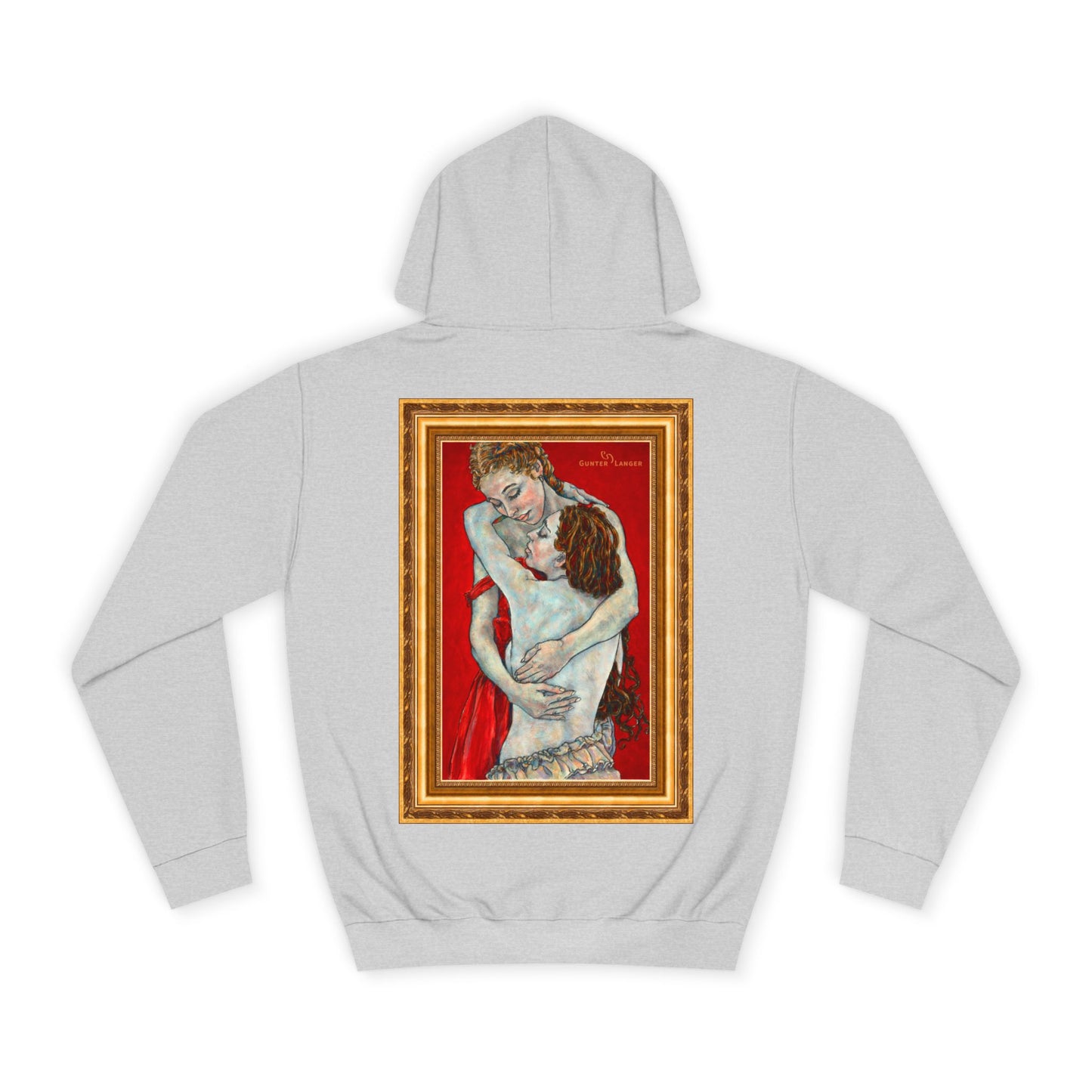 Unisex College Hoodie - Motiv: Front Nähe & Rückseite Nähe (gerahmt)