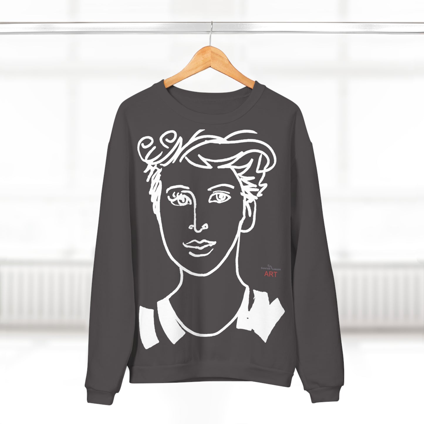 Unisex Crew Neck Sweatshirt (EU) - Motiv Lars & Lars (weiß)