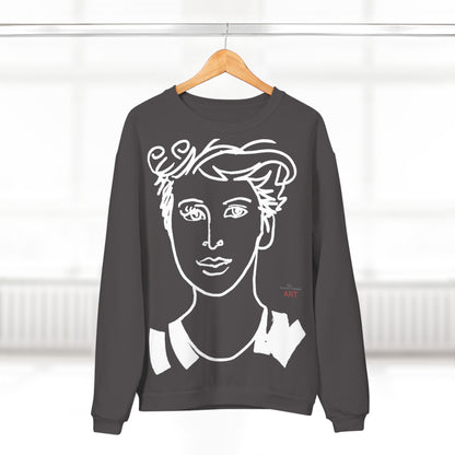 Unisex Crew Neck Sweatshirt (EU) - Motiv Lars & Lars (weiß)