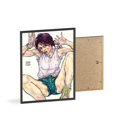 Posters with Wooden Frame - Motiv: Siegesgöttin