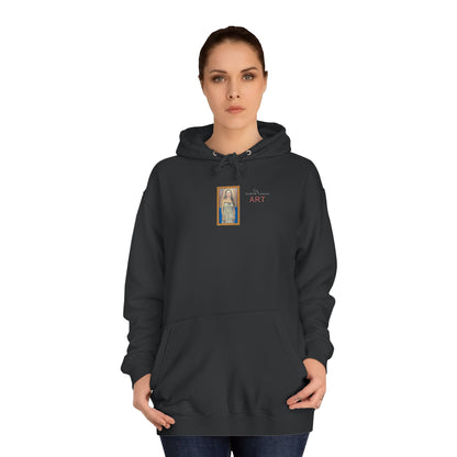 Unisex College Hoodie - Motiv: Front Marie (Ausschnitt) & Rückseite Marie