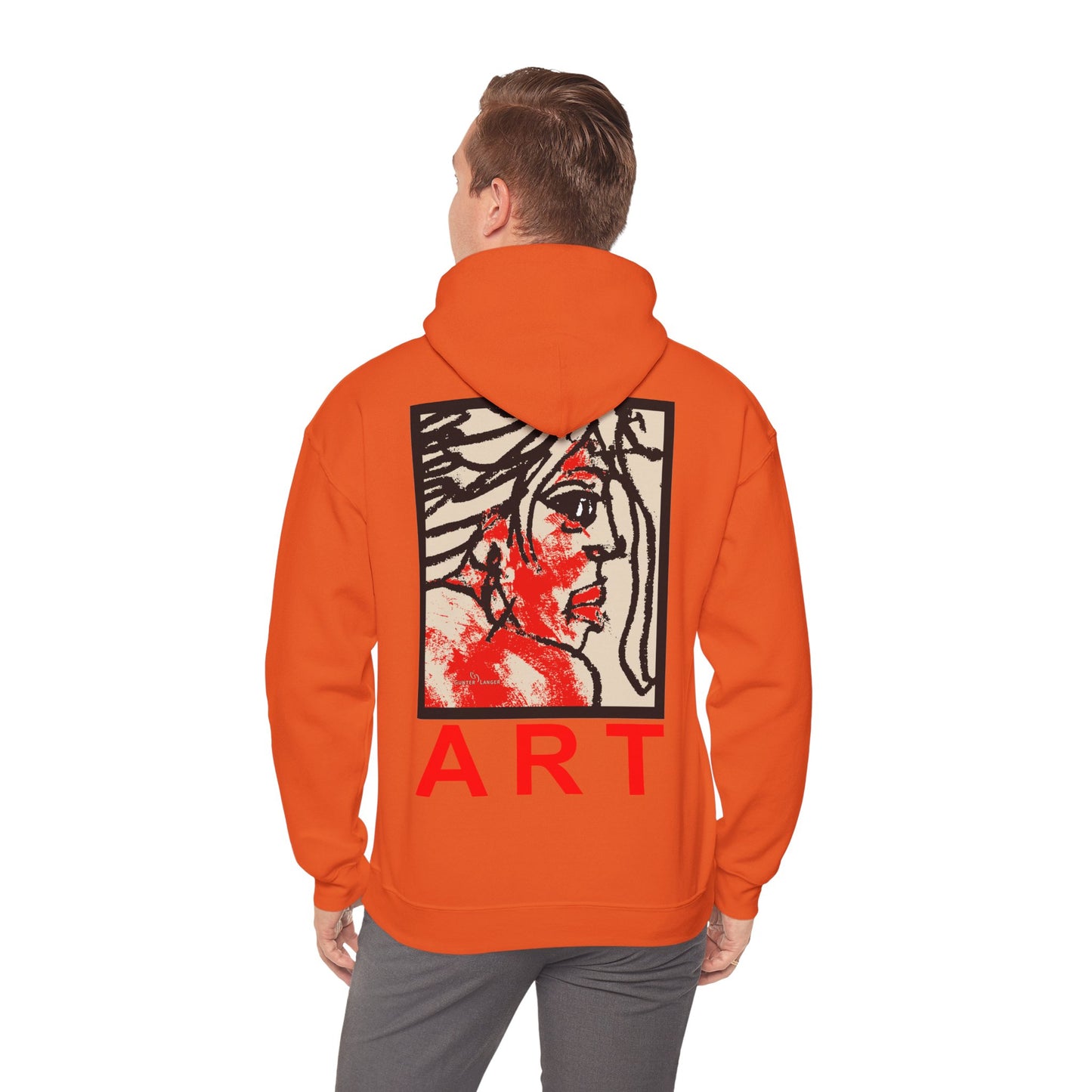 Unisex Heavy Blend™ Hooded Sweatshirt - Motiv: Rückseite "Ria", H43 cm