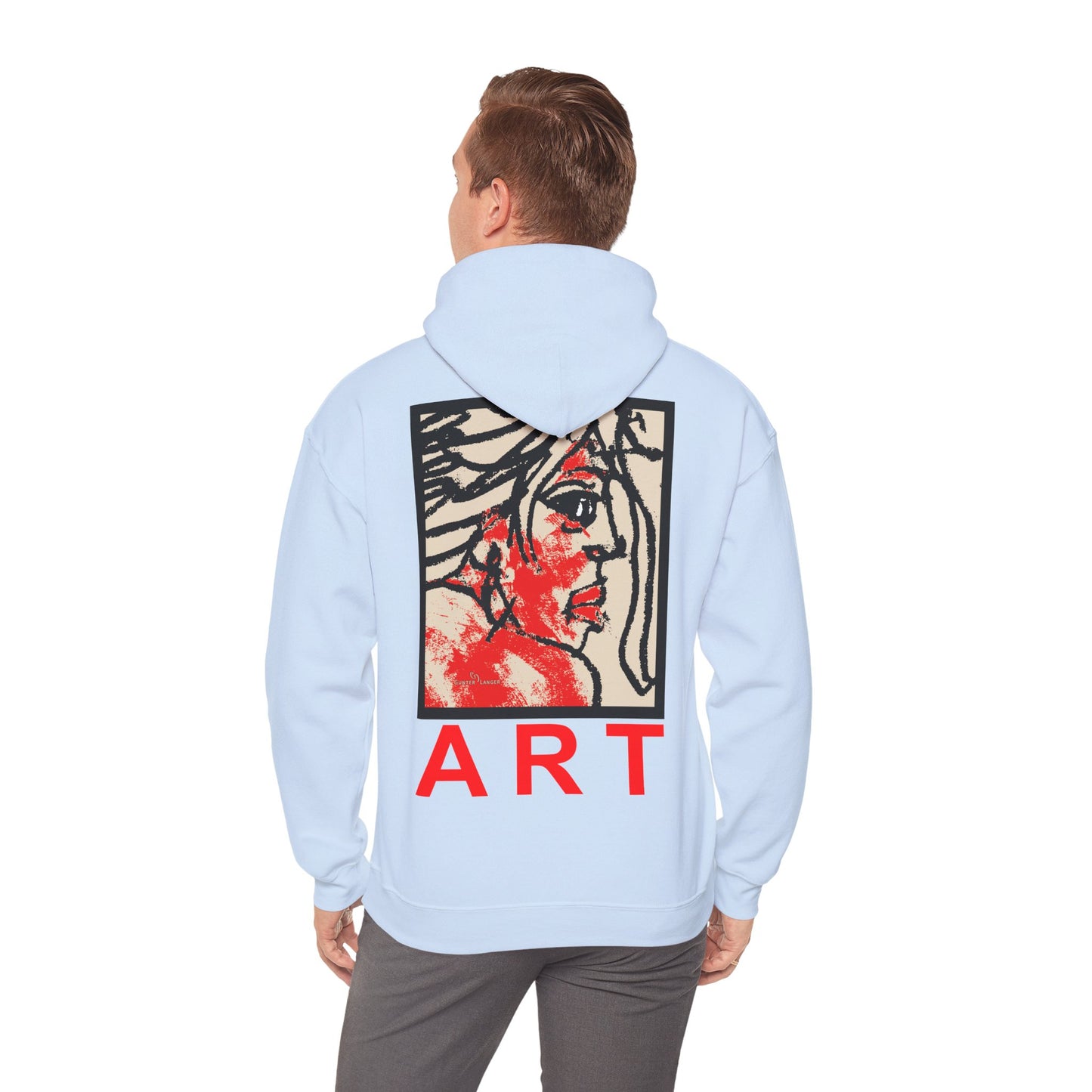 Unisex Heavy Blend™ Hooded Sweatshirt - Motiv: Rückseite "Ria", H43 cm