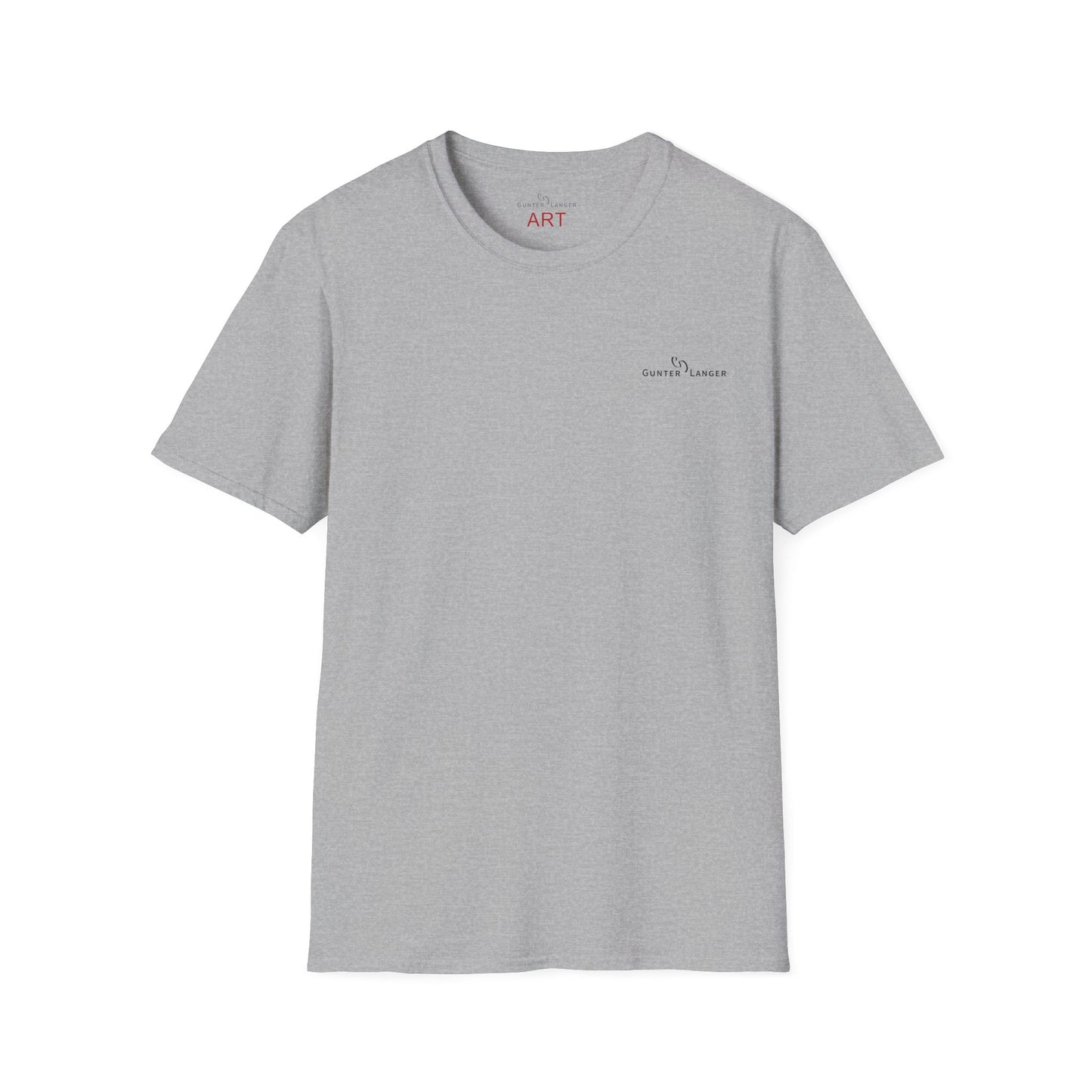 Unisex Softstyle T-Shirt - Motiv: Front, Logo & Rückseite, Giselle, H 49 cm, Neck Label