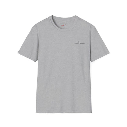 Unisex Softstyle T-Shirt - Motiv: Front, Logo & Rückseite, Giselle, H 49 cm, Neck Label