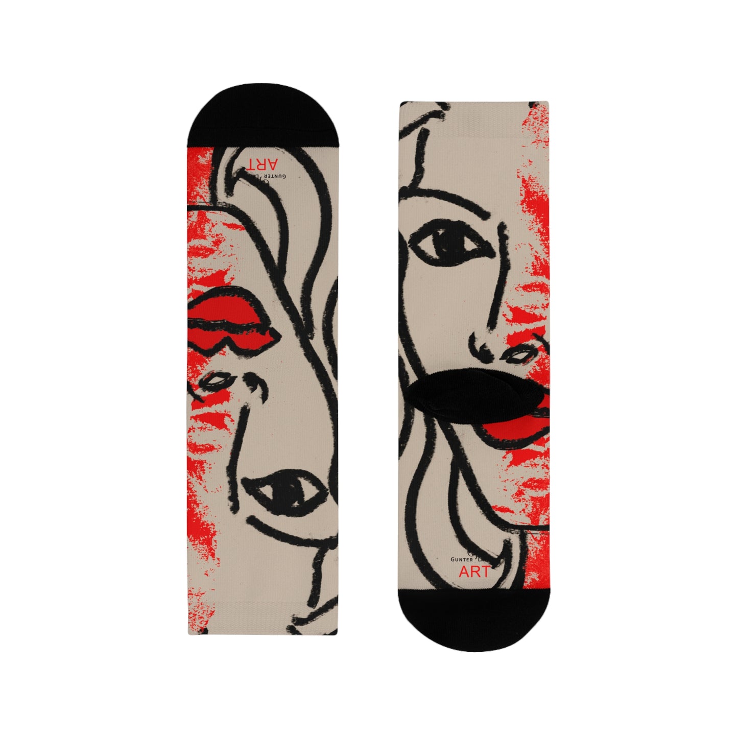 Sublimation Crew Socks (EU) - Motiv: Louisa M