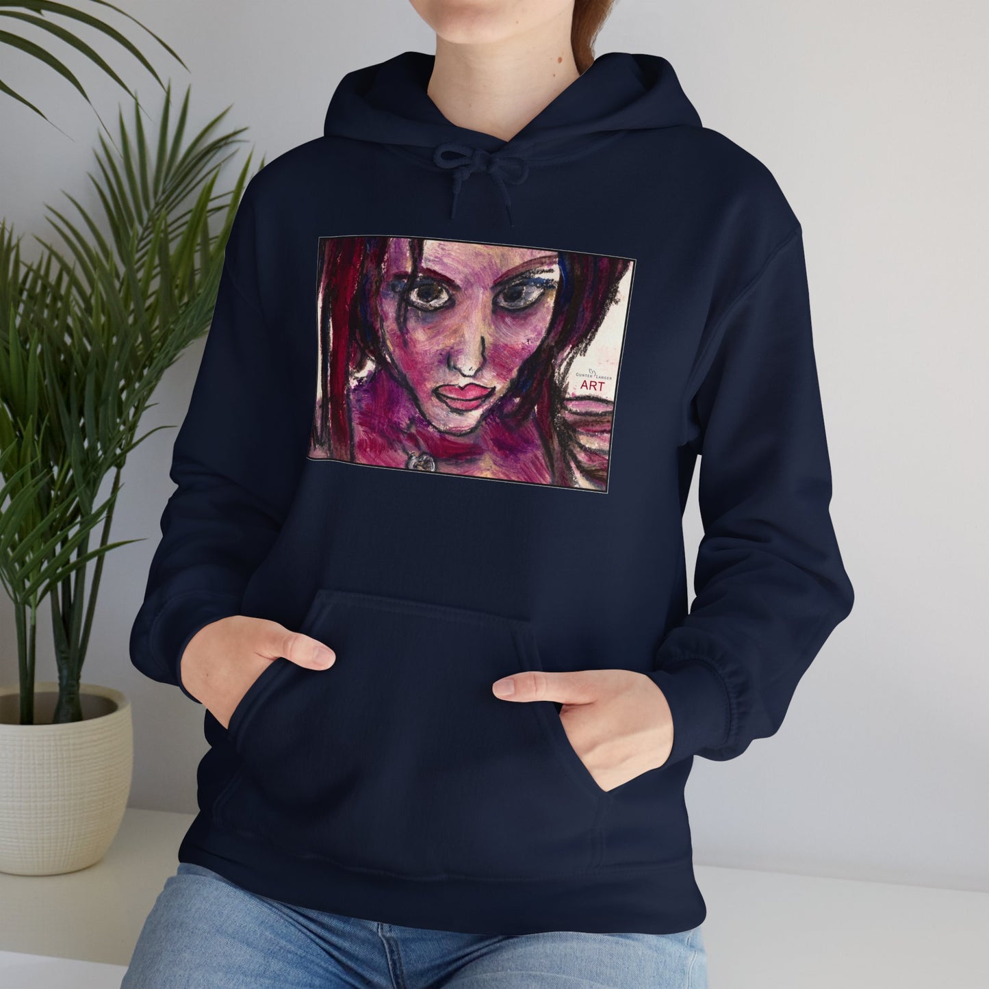 Unisex Heavy Blend™ Hooded Sweatshirt - Motiv Frontseite "Lola", H 19 cm
