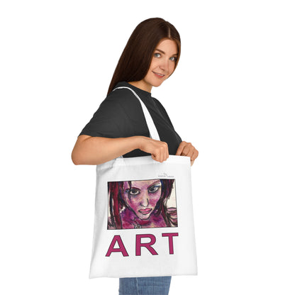 Cotton Tote - Motiv: Lola ART, einseitig bedruckt, H 17,5 cm