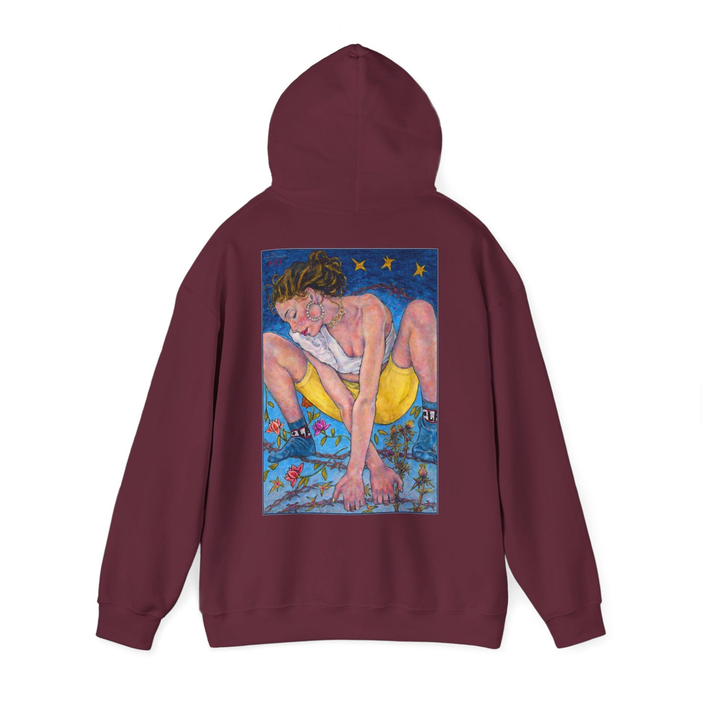 Unisex Heavy Blend™ Hooded Sweatshirt - Motiv: Rückseite "Alva", H43 cm