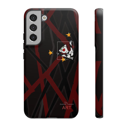 Tough Cases - Google Pixel - Samsung Galaxy - Motiv:  "Miau" klein H 8 cm, Sternenhimmel, Mikado3