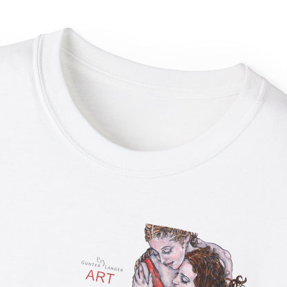 Unisex Ultra Cotton Tee - Mutter und Tochter - Motiv Bei dir (klein) & Bei dir (groß)