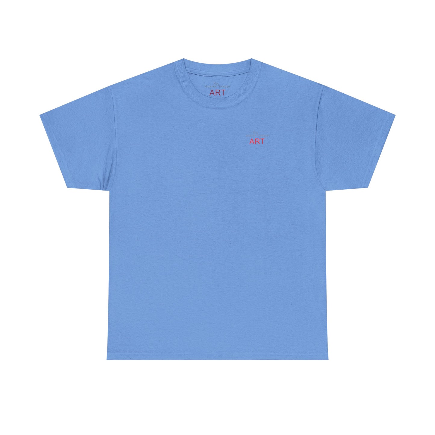 Unisex Heavy Cotton Tee - Motiv: Front Logo & Rückseite Lina, Neck Label