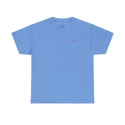 Unisex Heavy Cotton Tee - Motiv: Front Logo & Rückseite Lina, Neck Label