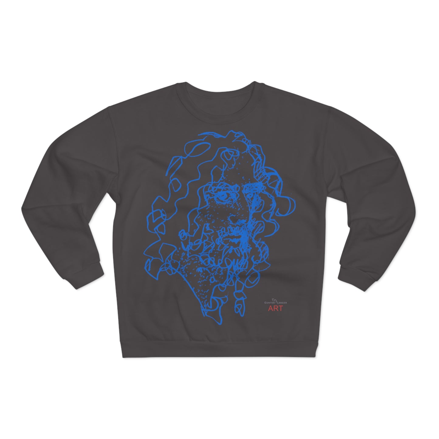 Unisex Crew Neck Sweatshirt (EU) - Motiv Montenegro (blau) & Montenegro (rot)