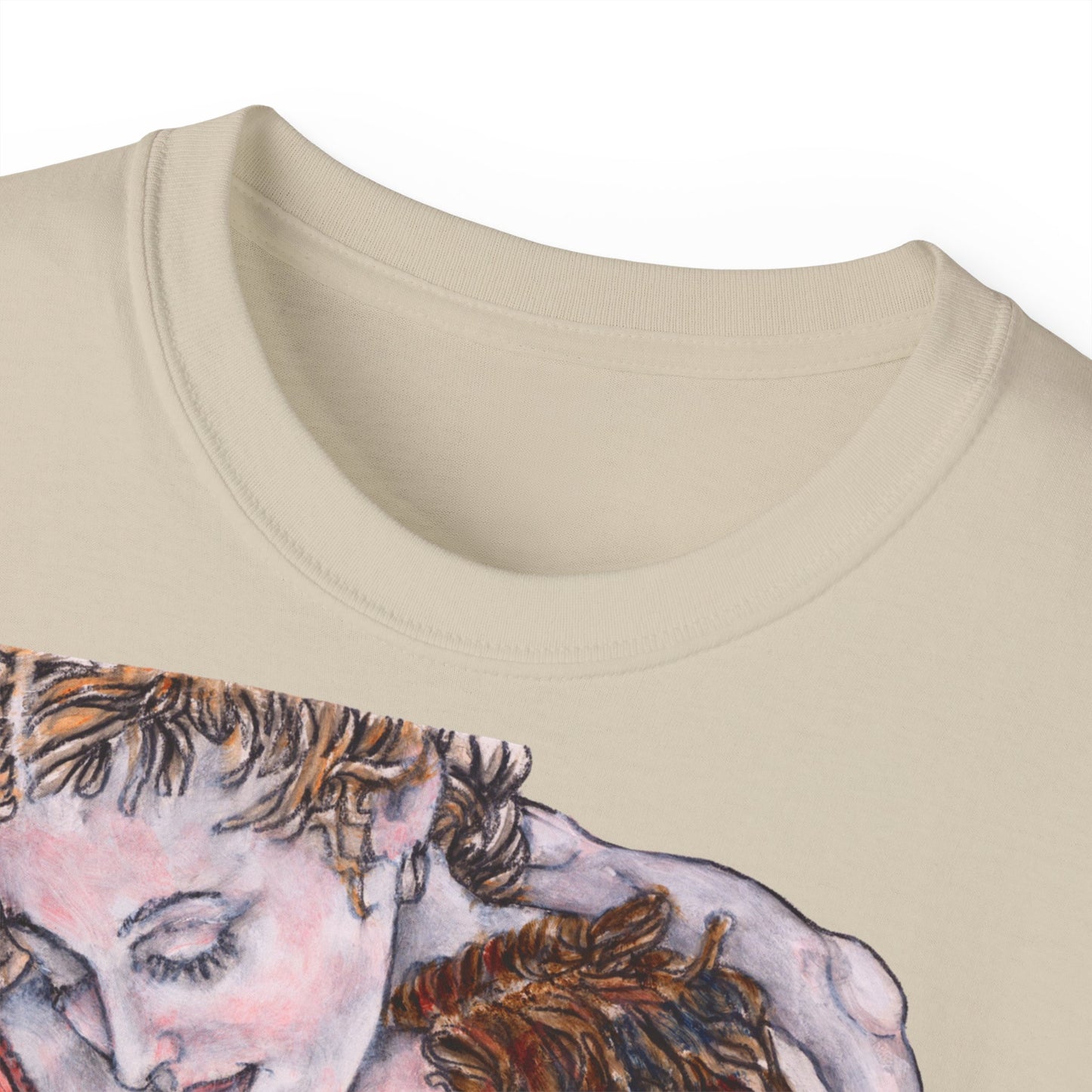Unisex Ultra Cotton Tee - Mutter und Tochter, Front Bei dir, H 49 cm