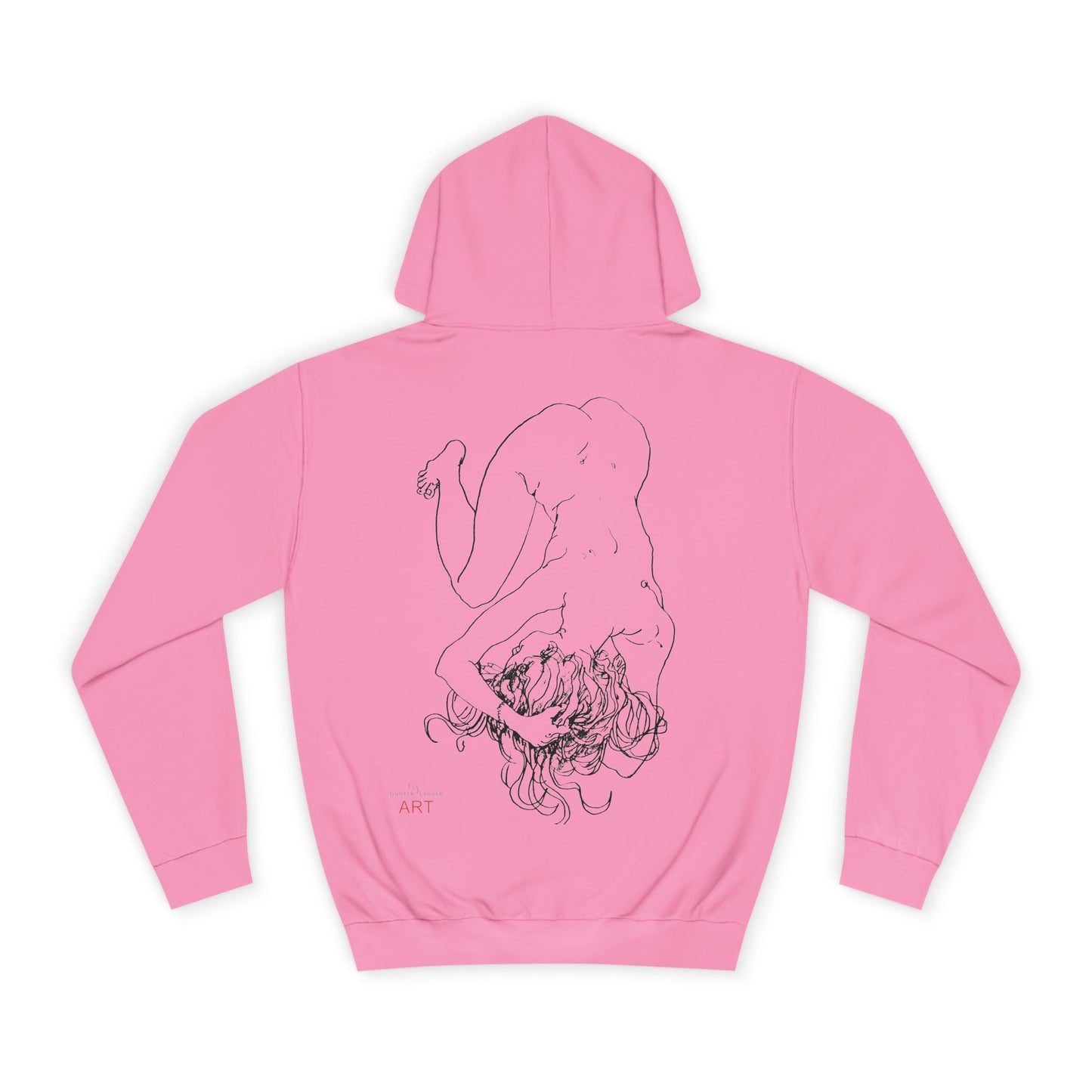 Unisex College Hoodie - Motiv: Rückseite Alisha, H 49 cm