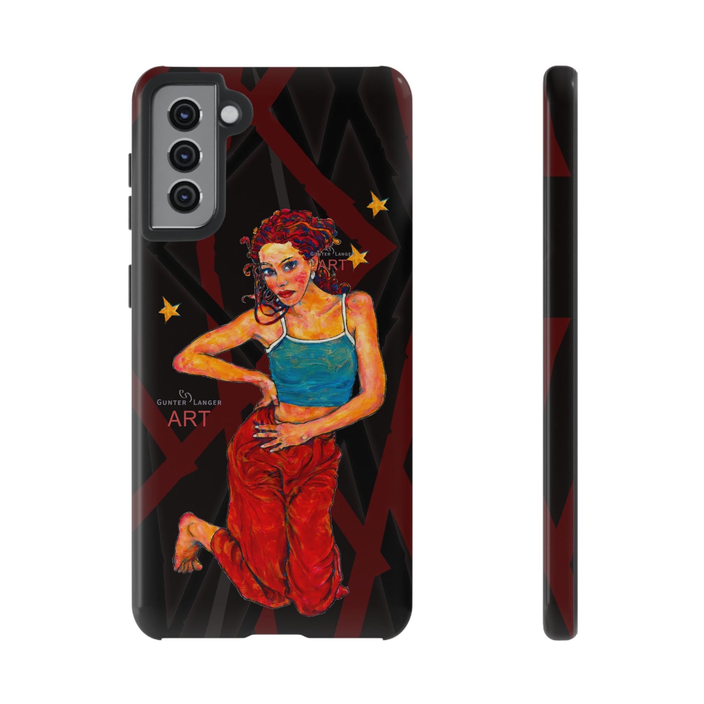 Tough Cases - Google Pixel - Samsung Galaxy - Motiv: Lea, Sternenhimmel, Mikado3