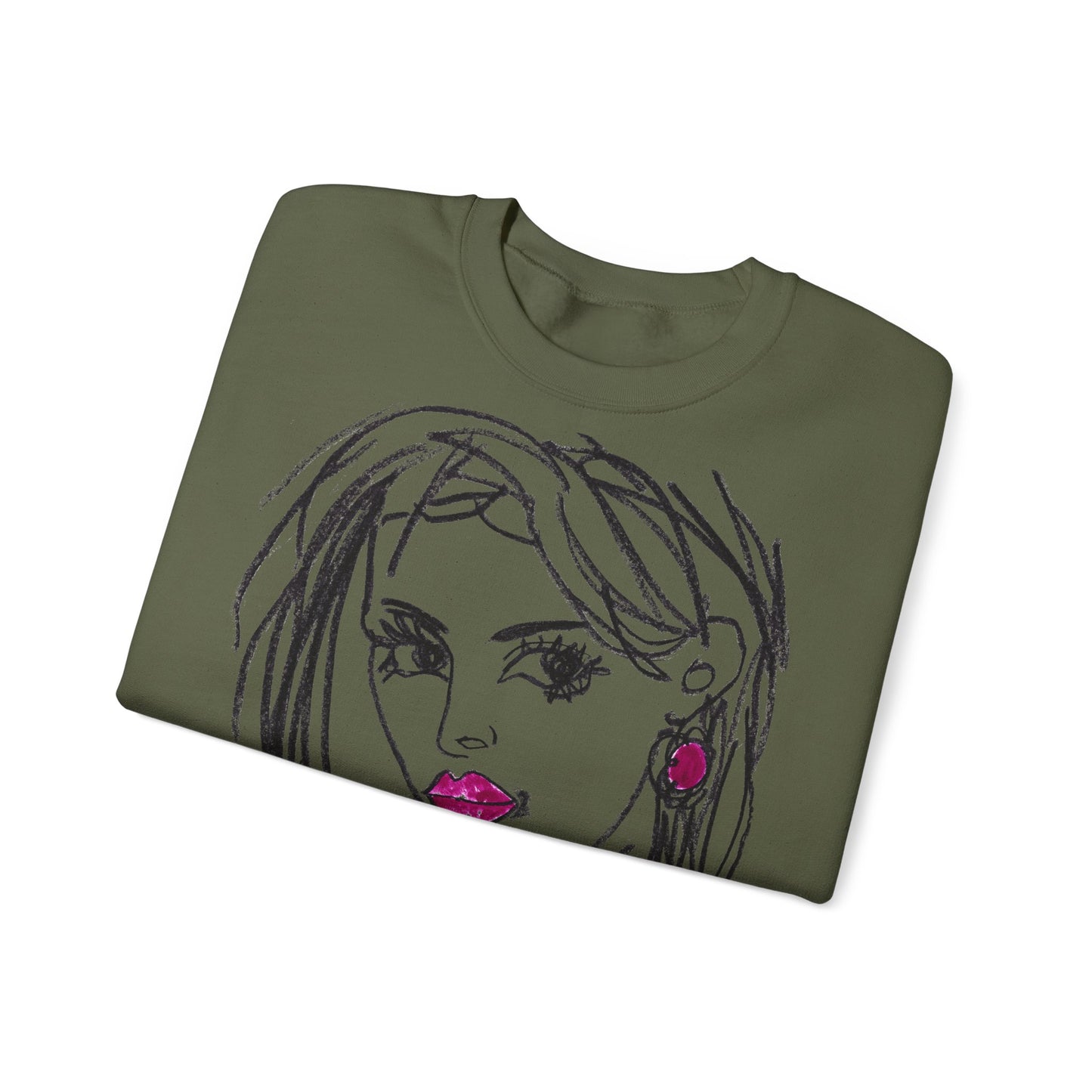 Unisex Heavy Blend™ Crewneck Sweatshirt - Motiv Front Raja