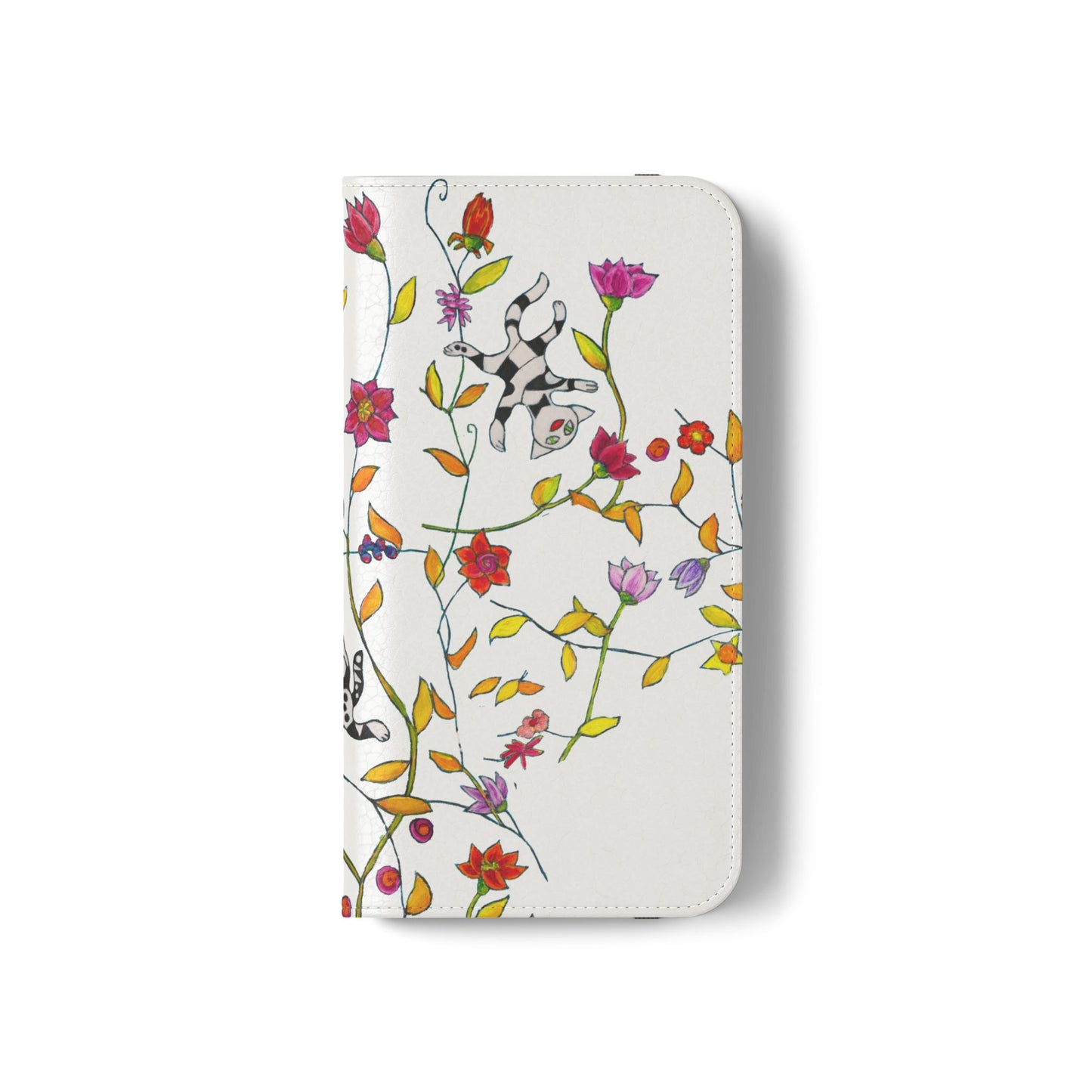 Flip Cases - Motiv: Drei Karierte Katzen auf weiß