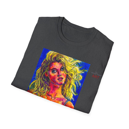 Unisex Softstyle T-Shirt - Motiv: Front Mascha,  H 33cm Korr2 sw