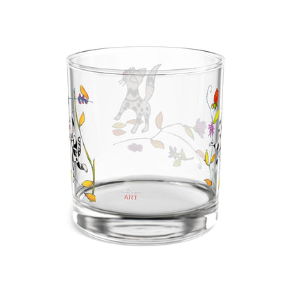 Rocks Glass, 10oz - Motiv: Drei Katzen