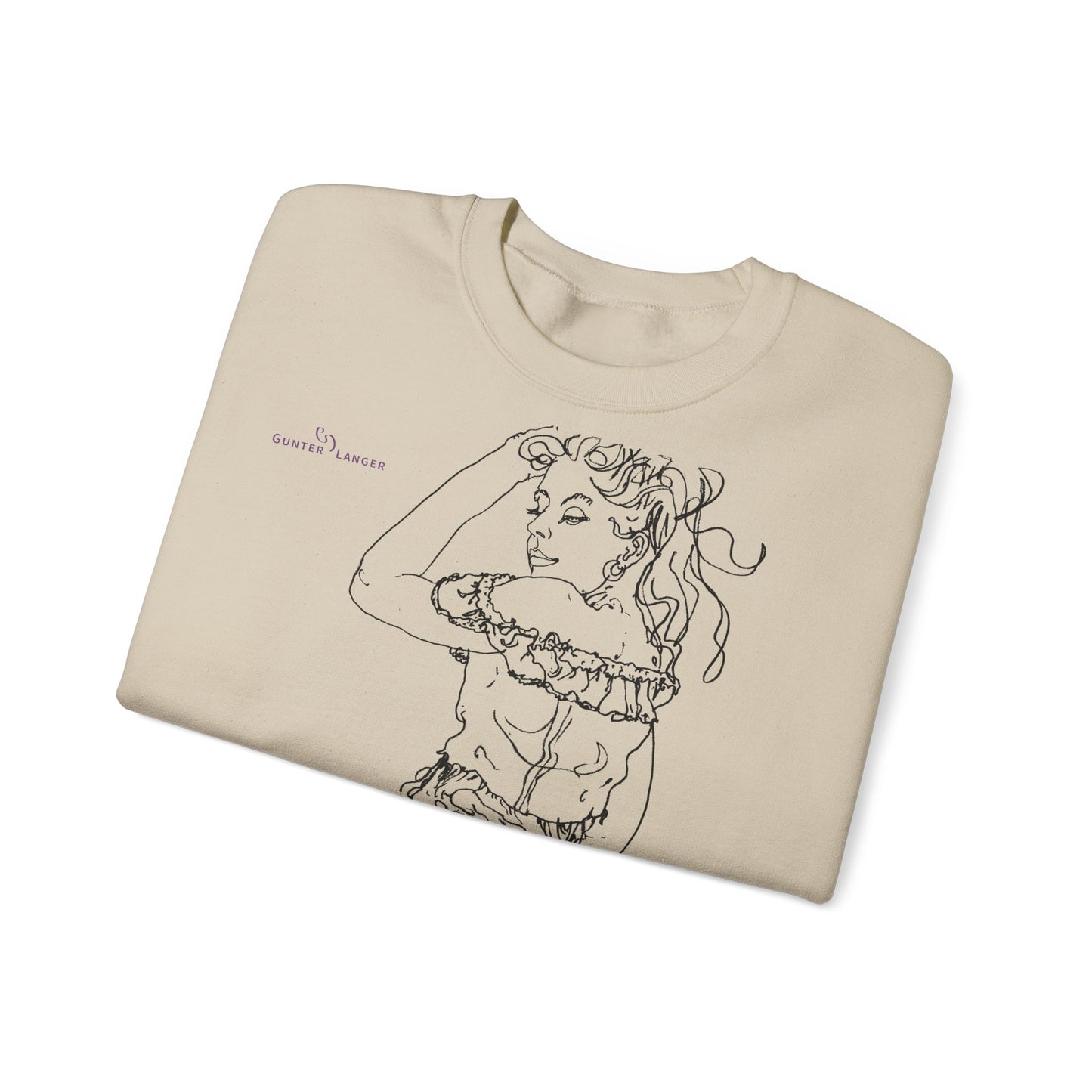 Unisex Heavy Blend™ Crewneck Sweatshirt - Motiv: Front Valentina, H 43 cm