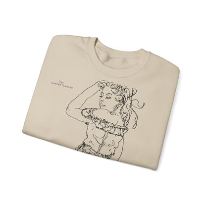 Unisex Heavy Blend™ Crewneck Sweatshirt - Motiv: Front Valentina, H 43 cm