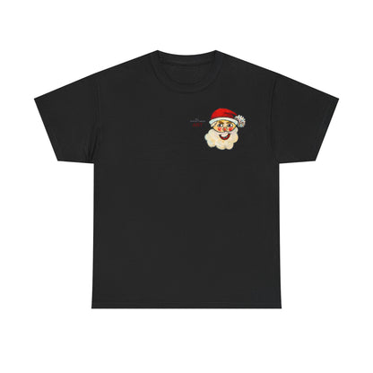 Unisex Heavy Cotton Tee - Motiv: Weihnachtsmann, H 13 cm