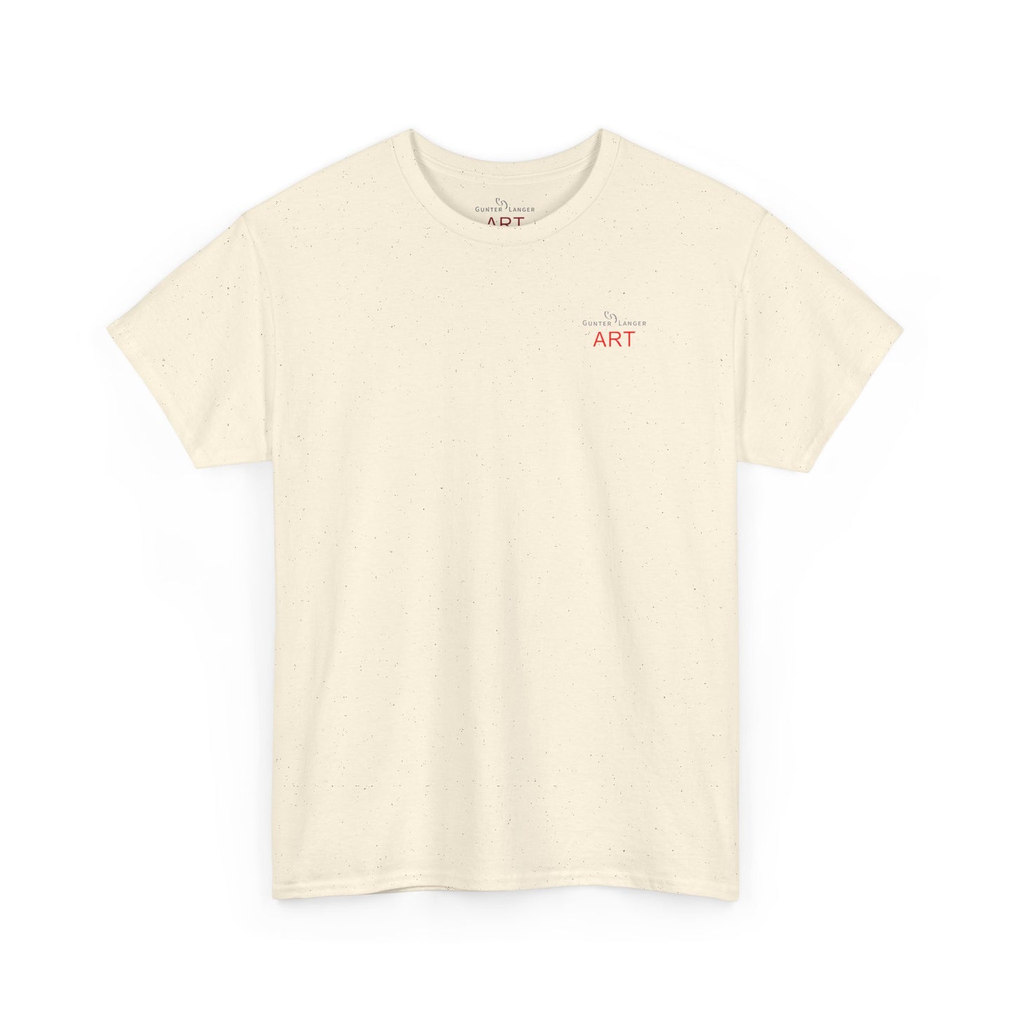 Unisex Heavy Cotton Tee - Motiv: Front Logo & Rückseite Lina, Neck Label