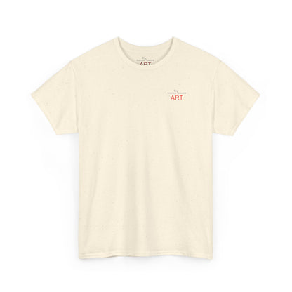 Unisex Heavy Cotton Tee - Motiv: Front Logo & Rückseite Lina, Neck Label