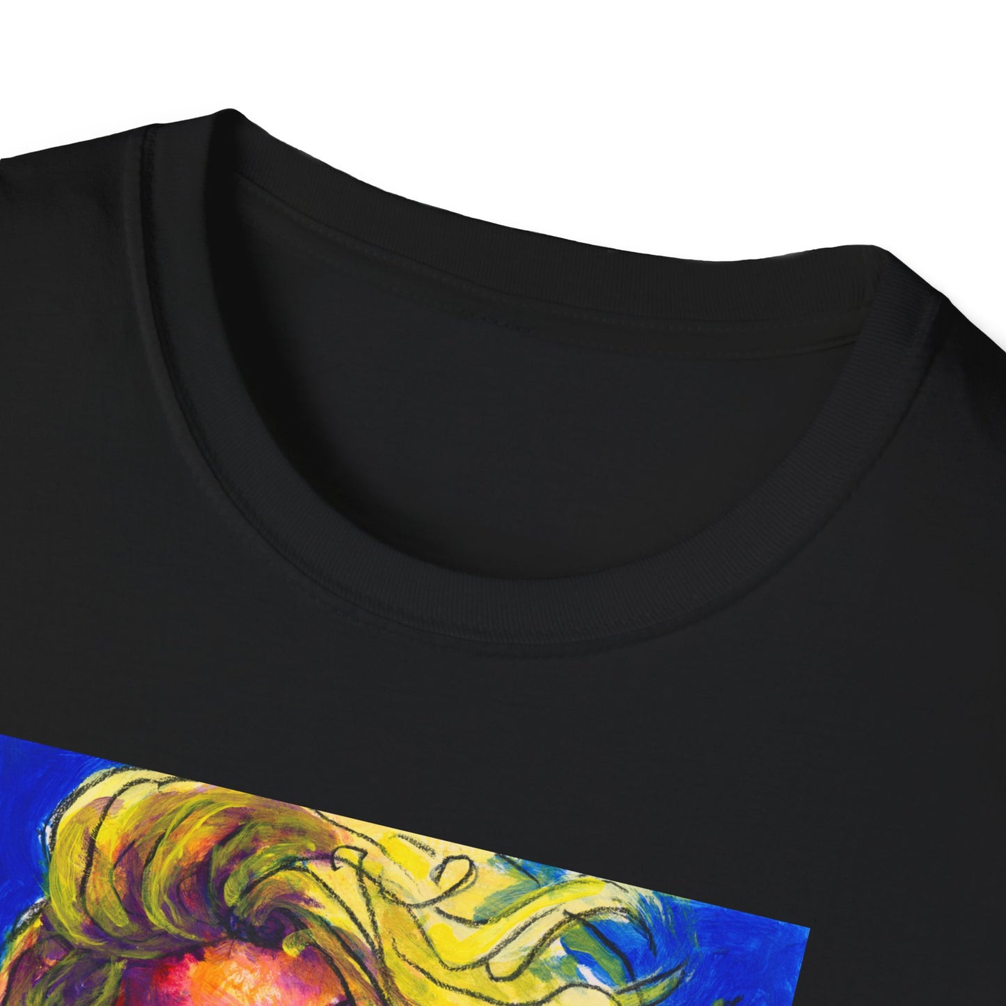 Unisex Softstyle T-Shirt - Motiv: Front Mascha,  H 33cm Korr2 sw